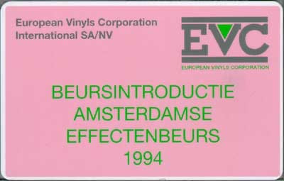 EVC Beursintroductie