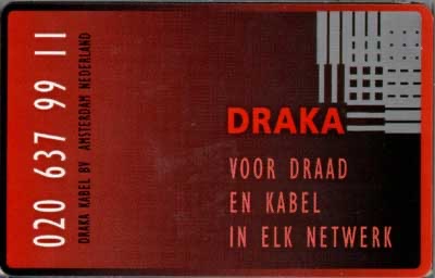 Draka voor draad en kabel (rode tekst)