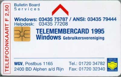 Windows Telemembercard 1995