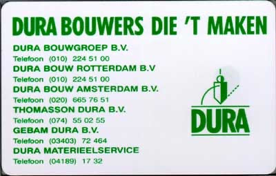 Dura bouwers die t maken