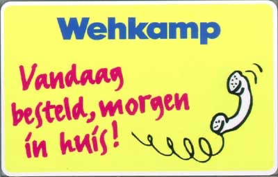 Wehkamp, vandaag besteld, morgen ...