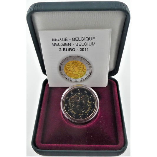 2011 Belgie, 2 Euro Proof in doosje