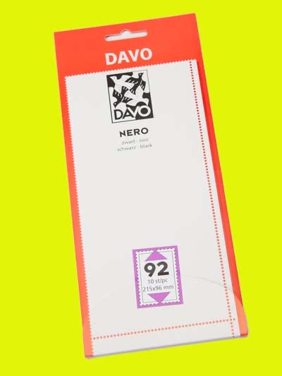 Davo Nero N92,  215  x  96 mm