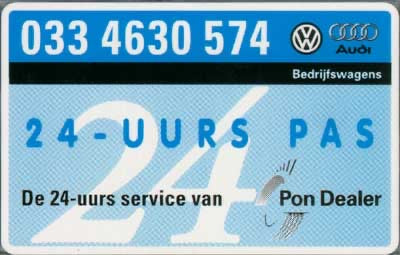 Audi,de 24-uurs service van Pon Dealer