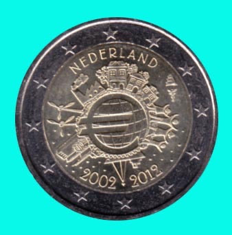 Euro 10 jaar, Nederland unc 2012