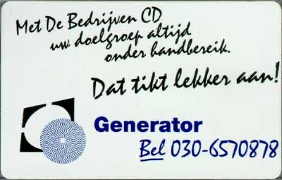 Generator, dat tikt lekker aan