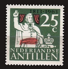 1963 Herdenkingszegel Willem I