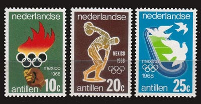 1968 Olympiade zegels