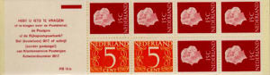 1971 Postzegelboekje no.10aF, fosfor