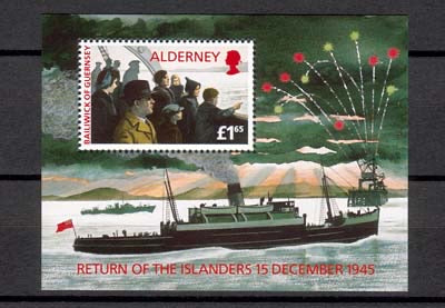 1995 Alderney, Michel no. BL 1