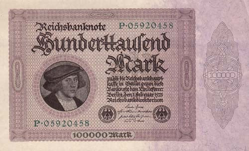 1923, 100.000 Mark Berlijn