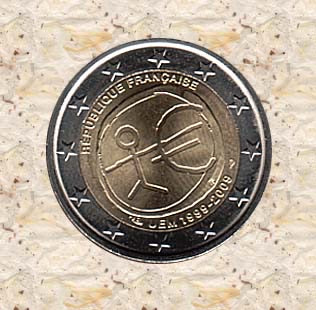 EMU Frankrijk 2 Euro unc 2009