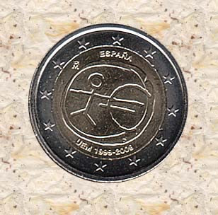 EMU Spanje 2 Euro unc 2009