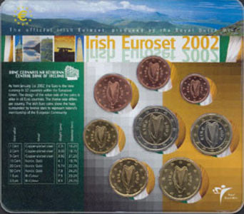 Ierland 2002 BU set, uitgave Ned.Munt