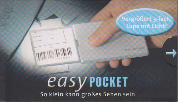 Easy Pocket magnifier 3 x met verlichting