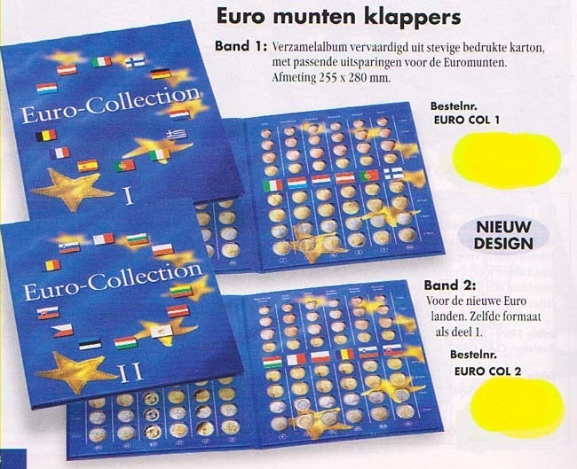 Verzamelmap voor 12 complete EURO sets