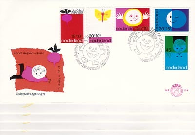 1971	complete jaargang FDC's