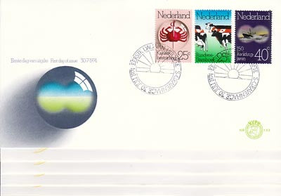 1974	complete jaargang FDC's