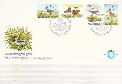 1984	complete jaargang FDC's