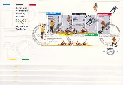 1992	complete jaargang FDC's