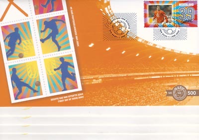 2004	complete jaargang FDC's