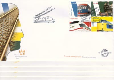 2005	complete jaargang FDC's