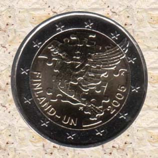 Finland 2005 unc, 60 jaar UNO