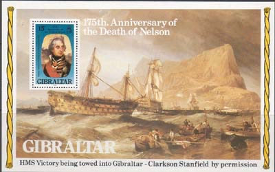 1980 Gibraltar, Nelson, Michel no. Bloc 7