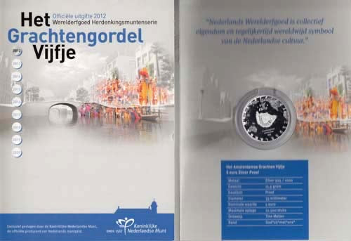 2013 Grachtengordel vijfje, Proof, zilver