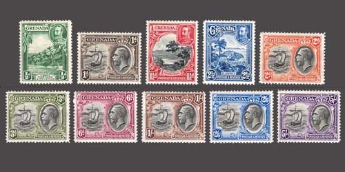 1934 Grenada, Yvert no. 106-115