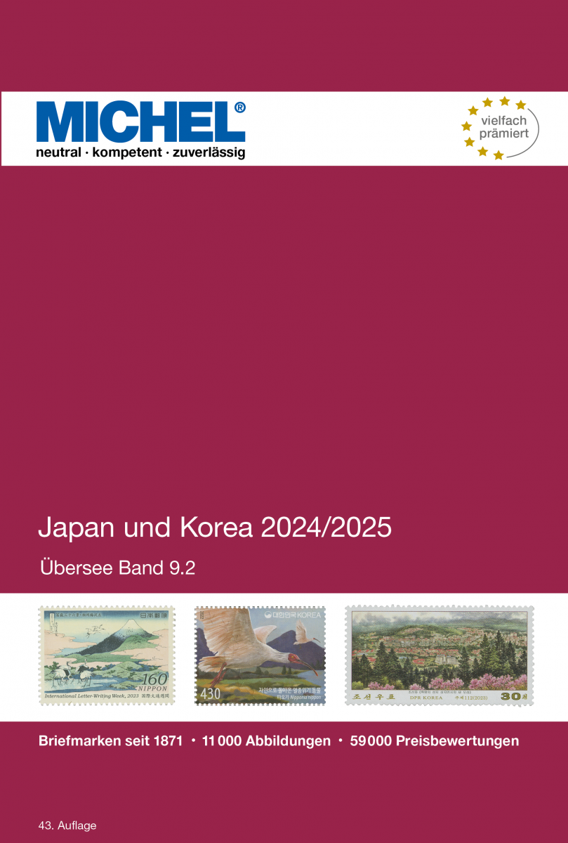 Michel JAPAN, Korea, Mongolie 2024-25 in kleur