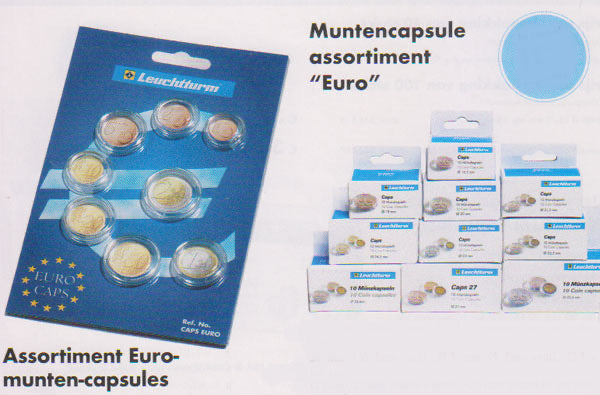 Muntcapsules set capsules voor 8 Euromunten