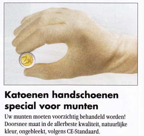 Katoenen munt handschoenen