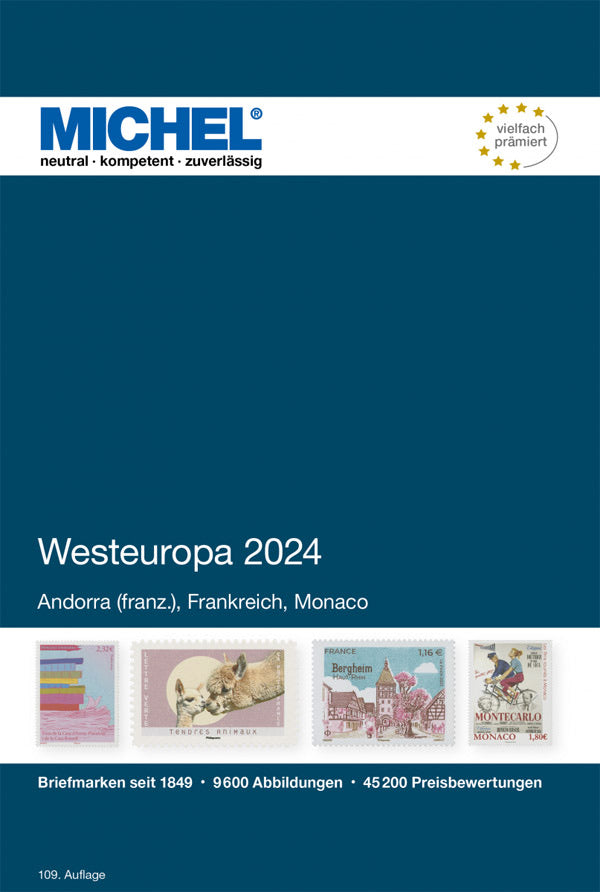 Michel West Europa 2024, in kleur, harde kaft deel 3