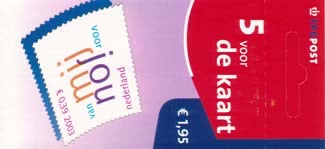 2003 Postzegelboekje no.81, Vijf voor de kaart