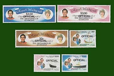 1982 St.Vincent Grenadines, Official, Michel no. D1-6