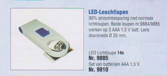 Schweizer Luxe Lichtloupe 14 x vergrotend, 35mm diameter