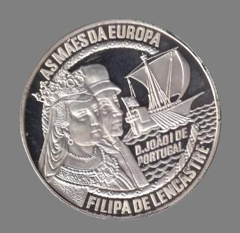 1996 Portugal Pre Euro, Filipa de Lencastre, proof, zilver