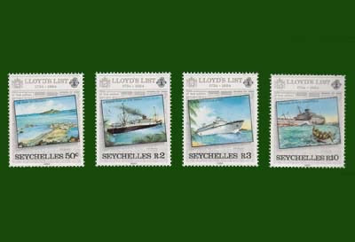 1984 Seychelles, Lloyds, Michel no. 554-557