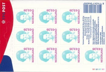 2002 Beatrix Euro, 0,39 zelfklevend 10x