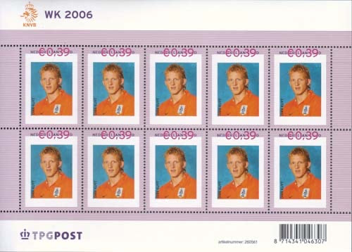 2006 Persoonlijke postzegel WK, Dirk Kuyt