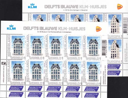 2012 Delftsblauwe KLM huisjes