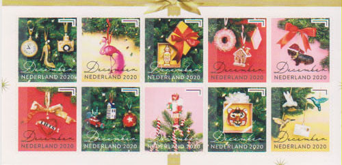 2020  Decemberzegels, 10 stuks