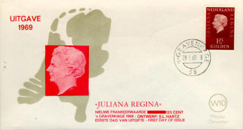 1969	Juliana Regina, 1,25 gulden