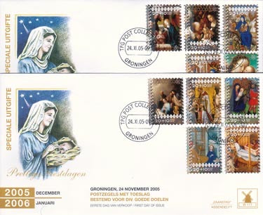 2005 Kerst, Goede doelen, 2 fdc's