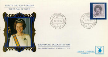 1986	Beatrix, 1,50 gulden, rolzegel