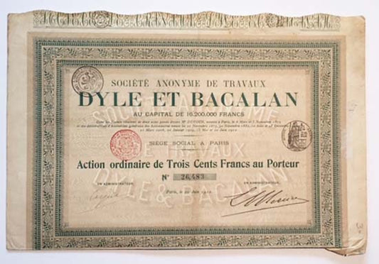 1912 DYLE et BACALAN, Paris