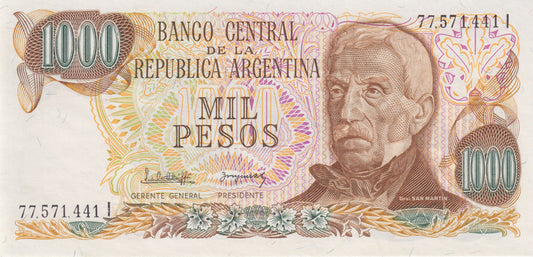 Argentinie  1000 pesos, unc