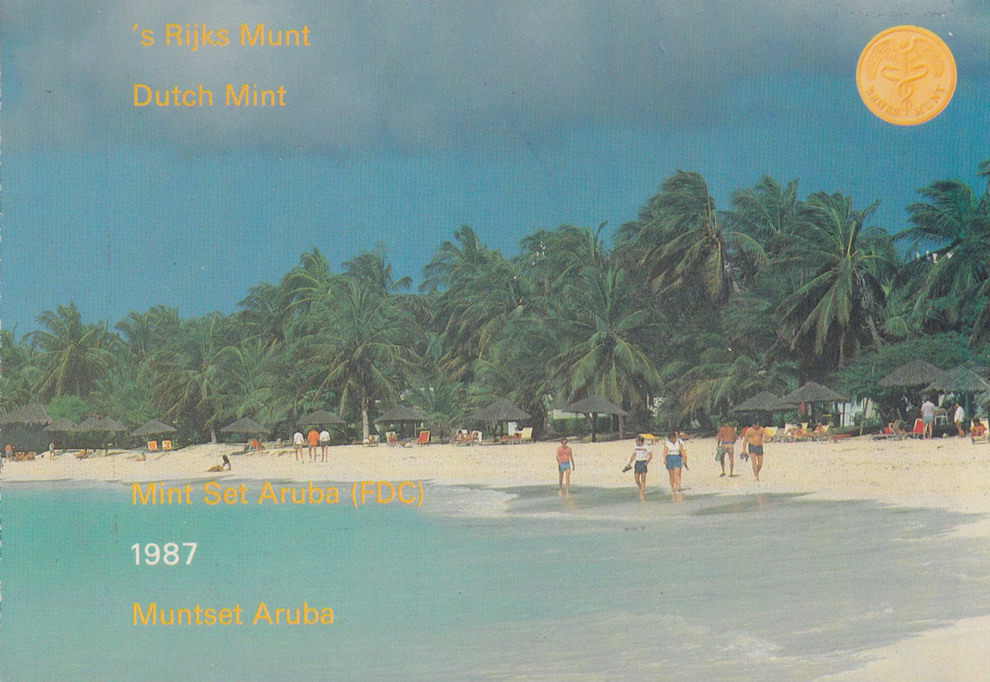 FDC Muntset ARUBA 1987