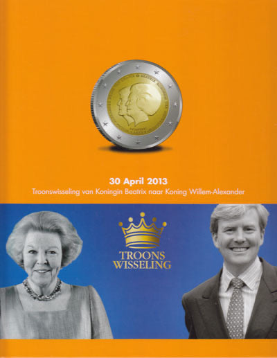 Beatrix troonswisseling munten map